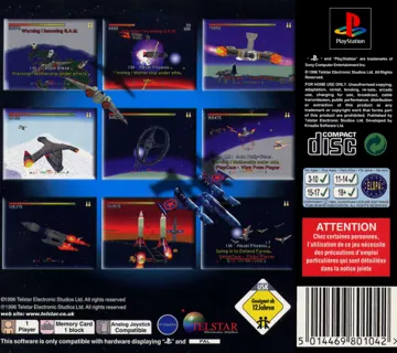 StarFighter 3000 (JP) box cover back